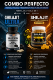 COMBINACIÓN LEGENDARIA Gomitas y cápsulas de Shilajit - 60 unid en cada pote